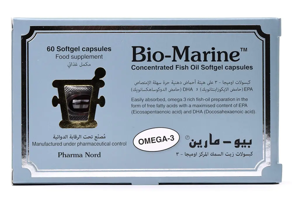 بيو-مارين اوميجا 3 زيت السمك 60 كبسولة هلامية - الصورة 2