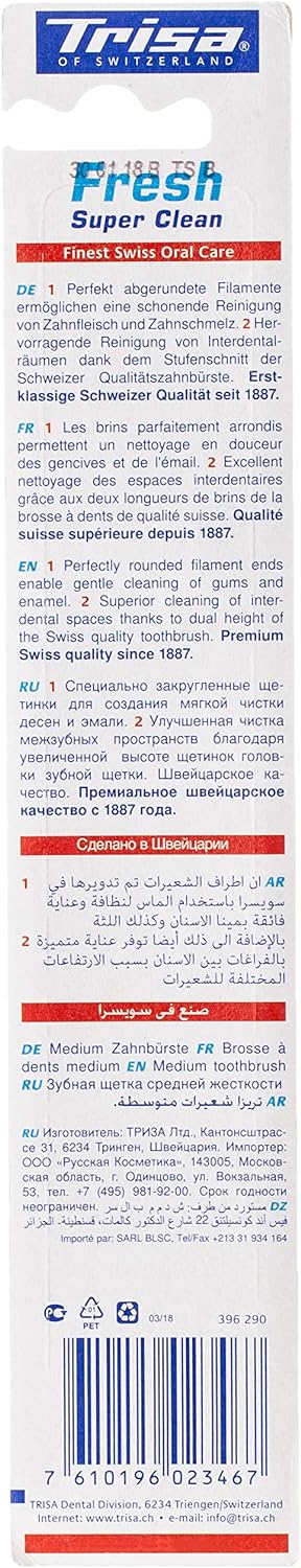 تريسا فرشاة أسنان فائقة الانتعاش مع غطاء للسفر متوسطة - الصورة 3