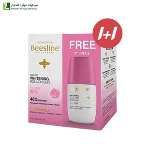 4 حبات بيزلين مزيل لرائحة العرق رول أون لتفتيح البشرة برائحة الورد