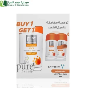 بيور بيوتي مزيل عرق ستيك ديف سيلكي مفتح ومقاوم للتعرق 50 جم 1+1 مجانا (حبتين) مزيل عرق بيور بيوتي ديف سيلكي لتفتيح الإبط مزيل عرق ستيك برائحة ديف سيلكي الناعمة مزيل عرق مفتح طويل المفعول