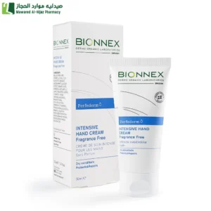 بيونكس بيرفيديرم كريم عناية مكثفة لليدين بدون عطر - 50 مل ترطيب البشرة علاج تهيج الجلد كريم للاطفال والكبار علاج الحكة الجافة كريم الجسم