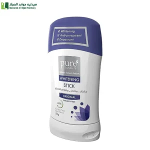 بيور بيوتي مزيل عرق ستيك اوريجينال مفتح ومقاوم للتعرق 50 جم مزيل عرق مفتح مزيل عرق مقاوم للتعرق مزيل عرق 50 جم مزيل رائحة العرق مزيل عرق للنساء مزيل عرق للجنسين مزيل عرق يومي