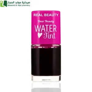 ريل بيوتي دير دارلينج جل مائي ملون للشفاه بينك غني بالفيتامينات ومكونات الترطيب مما يعطي إحساسًا بالترطيب.