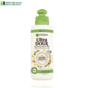 جارنييه الترا دو ليف ان حليب مرطب ينعم ويحمي من الحرارة بحليب اللوز 200 مل