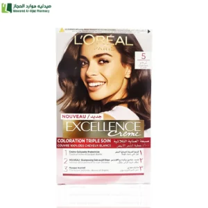لوريال باريس اكسلانس صبغة شعر 5 بني فاتح