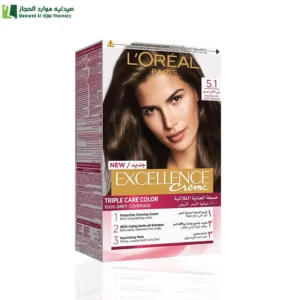 لوريال باريس اكسلانس صبغة شعر 5.1 بنى فاتح عميق