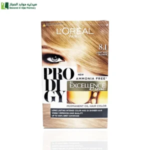 لوريال باريس برودجي صبغة شعر 8.1 اشقر رمادي فاتح