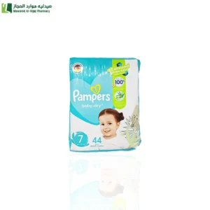 بامبرز بيبي دراي مع لوشن الصبار مقاس (7)(+15 كجم) - 44 حفاض