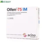 اولفين 75 مجم - 5 امبولات علاج آلام المفاصل أو آلام الظهر الألم الناجم عن حصوات الكلى الألم الناجم عن الإصابات المختلفة. آلام المفاصل أو العضلات أو الأوتار