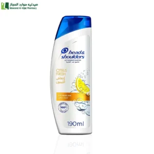 هيد اند شولدرز شامبو ضد القشرة انتعاش الليمون للشعر الدهني - 190مل