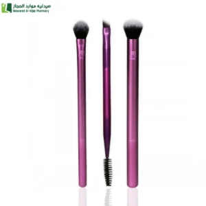 ريل بيوتي RB925 مجموعة فرشاة مكياج للعيون - 3 قطع ستمنحك مكياج عين احترافي وجذاب