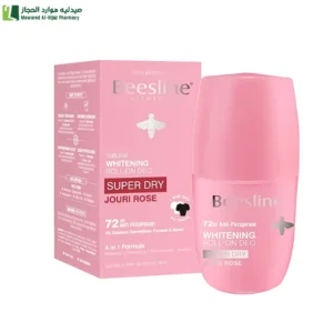 بيزلين مزيل لرائحة العرق رول أون سوبر دراي بورد الجوري - 50 مل (فردي) مزيل رائحة العرق حماية طويلة منع التعرق عناية البشرة خال من الكحول مناسب للبشرة الحساسة