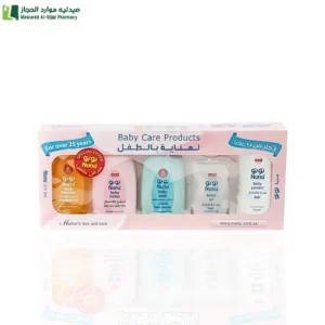 عرض خا نونو بيبي عبوة هدايا 200مل (لوشن+شامبو+بودرة تلك+زيت+سائل استحمام)