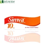 سيمفا 10 مجم يستخدم لخفض مستويات الكوليسترول الكلي والكوليسترول الضار  والمواد الدهنية التي تسمى الدهون الثلاثية في الدم.