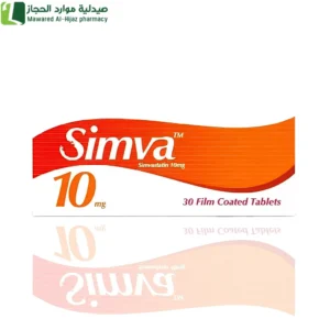 سيمفا 10 مجم يستخدم لخفض مستويات الكوليسترول الكلي والكوليسترول الضار  والمواد الدهنية التي تسمى الدهون الثلاثية في الدم.