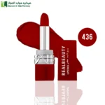ريل بيوتي روج ثابت مطفي روج ساحر ويدوم طويلا اطلالة مخملية ناعمة لا تقاوم.تمنح شفاتك اشراقة كاملة تدوم حتى 24 ساعة