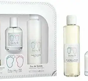 Eau My BB من Eau My BB للأطفال - مجموعة هدايا مكونة من 3 قطع، 2.03 أونصة أو دو سينتور كولونيا سبراي، 6.8 أونصة للاستحمام