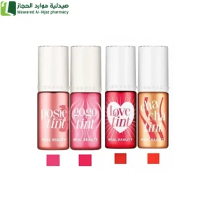 ريل بيوتي مجموعة تنت للشفايف والخدود 4  الوان من أكثر ألوان صبغات الشفاه والخدود