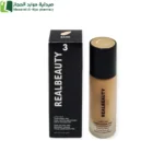 ريل بيوتي كريم أساس عرض خاص تغطية كاملة مقاومة للماء والتعرق يخفي العيوب التصبغات