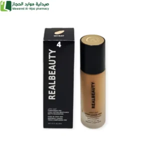 ريل بيوتي كريم أساس عرض يدوم طوال اليوم مقاومة للماء والتعرق خافى للعيوب