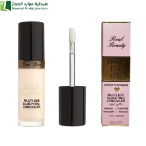 ريل بيوتي كونسيلر اخفاء المناطق الداكنة تحت العين والتقليل من مظهر الخطوط الدقيقة والتجاعيد.