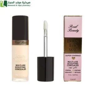 ريل بيوتي كونسيلر عرض اخفاء المناطق الداكنة تحت العين والتقليل من مظهر الخطوط الدقيقة والتجاعيد.