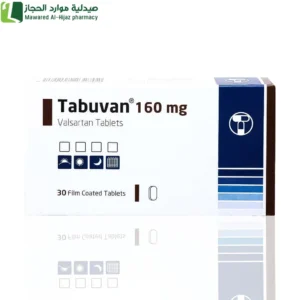 تابوفان 160 فالسارتان.علاج ارتفاع ضغط الدم.أعراض قصور القلب ضيق التنفس وانتفاخ القدمين والساقين بسبب تراكم السوائل.