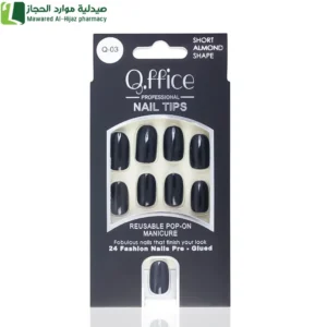 كيو اوفيس اظافر صناعية من ريل بيوتي - Q 03 الوان متنوعه سهله الاستخدام