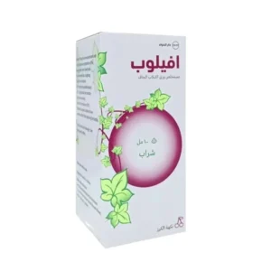 افيلوب شراب طارد للبلغم نكهة الكرز 100 مل شراب للسعال تخفيف من حدة السعال الصدري الناتج عن نزلات البرد.