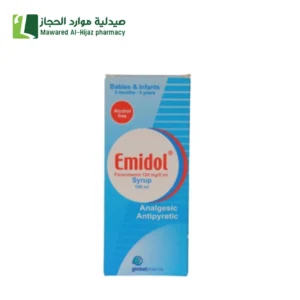 إيميدول باراسيتامول 120 مجم/5 مل – 100 مل مسكن الالام دواء للاطفال خافض للحرارة علاج الحمي شراب مسكن للاطفال