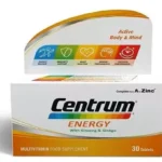 سنترم اينرجي 30 قرص فيتامينات متعددة يومية مع الجينسنغ لدعم الأداء البدني ليناسب نمط الحياة النشط.