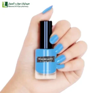 ريل بيوتي طلاء اظافر ازرق ألوان نابضة بالحياة تدوم طويلاً اظافر ساحرة