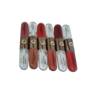 لوفمي بيوتي أحمر شفاة دبل تاتش مع ملمع شفاة 6 الوان