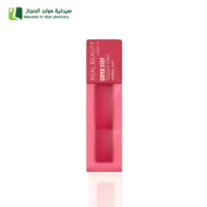 ريل بيوتي سوبر ستاي لون شفاه غير لامع يدوم حتى 12 ساعة ملمس خفيف مخملي مقاوم للماء