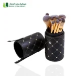 ريل بيوتي مجموعة فرشاة مكياج 12 قطعة بعلبه جلد اسود ناعمة عالية الجودة.إطلالتك جميلة واحترافية.