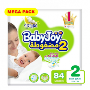 بيبي جوي حفاضات اطفال مضغوطة مقاس (2 ) 84 حفاض