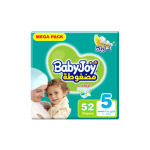 بيبي جوي حفاضات اطفال مضغوطة مقاس 5 ميجا 52 حفاض